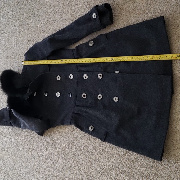 BURBERRY COATBRIDGE DOUBLE-BREASTED WOOL CASHMERE TRENCH COAT FUR COLLAR - Picture 16 of 16